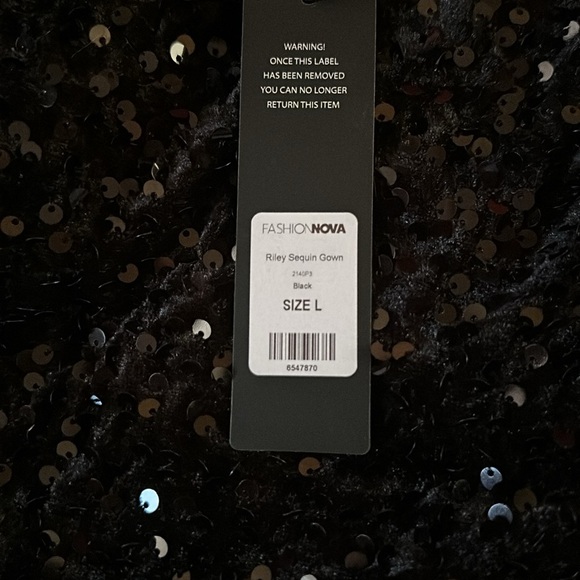 BRAND NEW Black sequin maxi dress✨ never worn - Picture 8 of 8